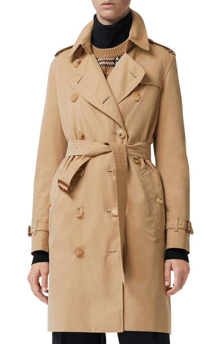 Burberry The Kensington Heritage Trench Coat, Main, color,