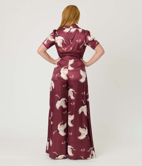 Unique Vintage 1940s Flare Leg Jumpsuit In Multi