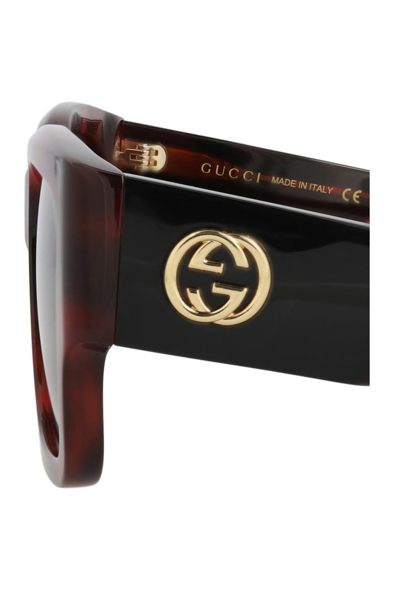 52mm Square Sunglasses, Alternate, color, HAVANA HAVANA VIOLET