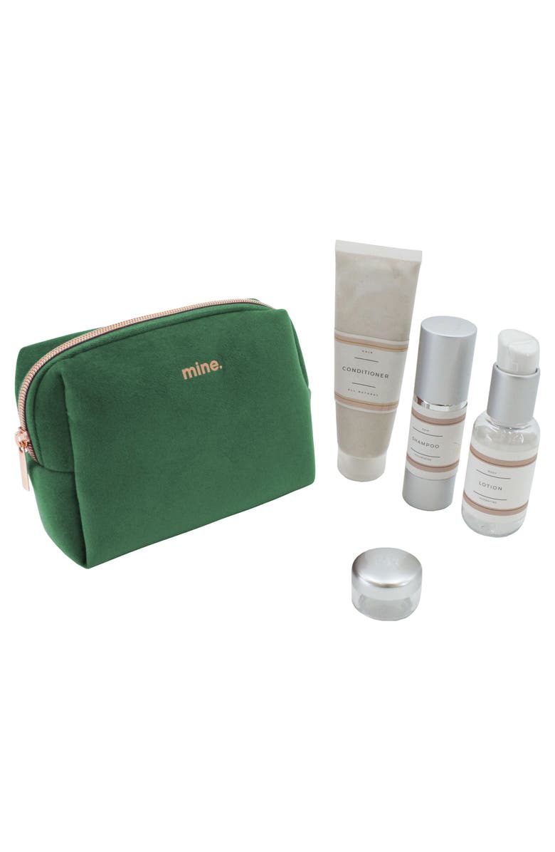 MYTAGALONGS Velour Mini Cosmetic Loaf Bag, Alternate, color, 