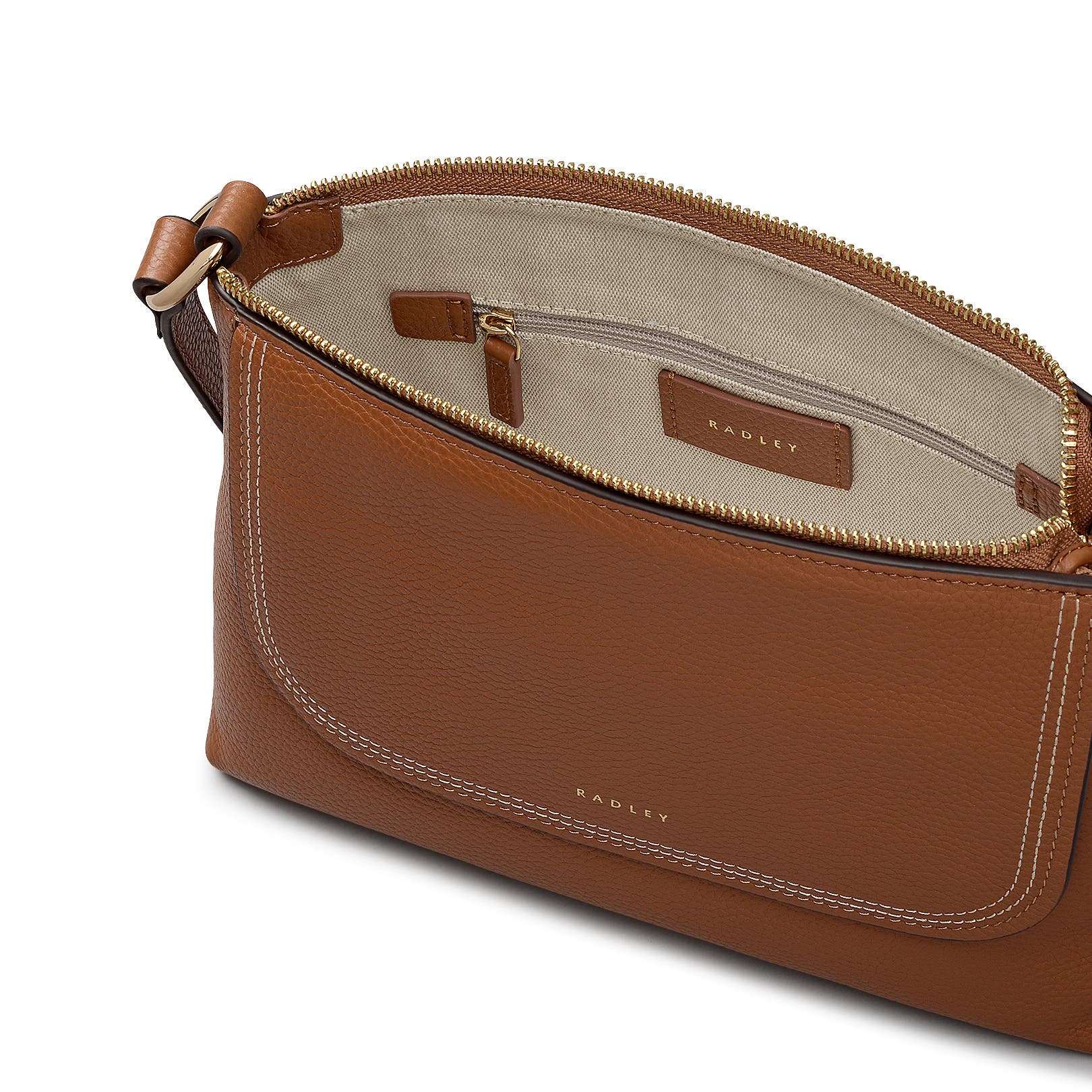 Radley Colwyn Road Small Ziptop Crossbody Bag, Alternate, color, Indus Tan