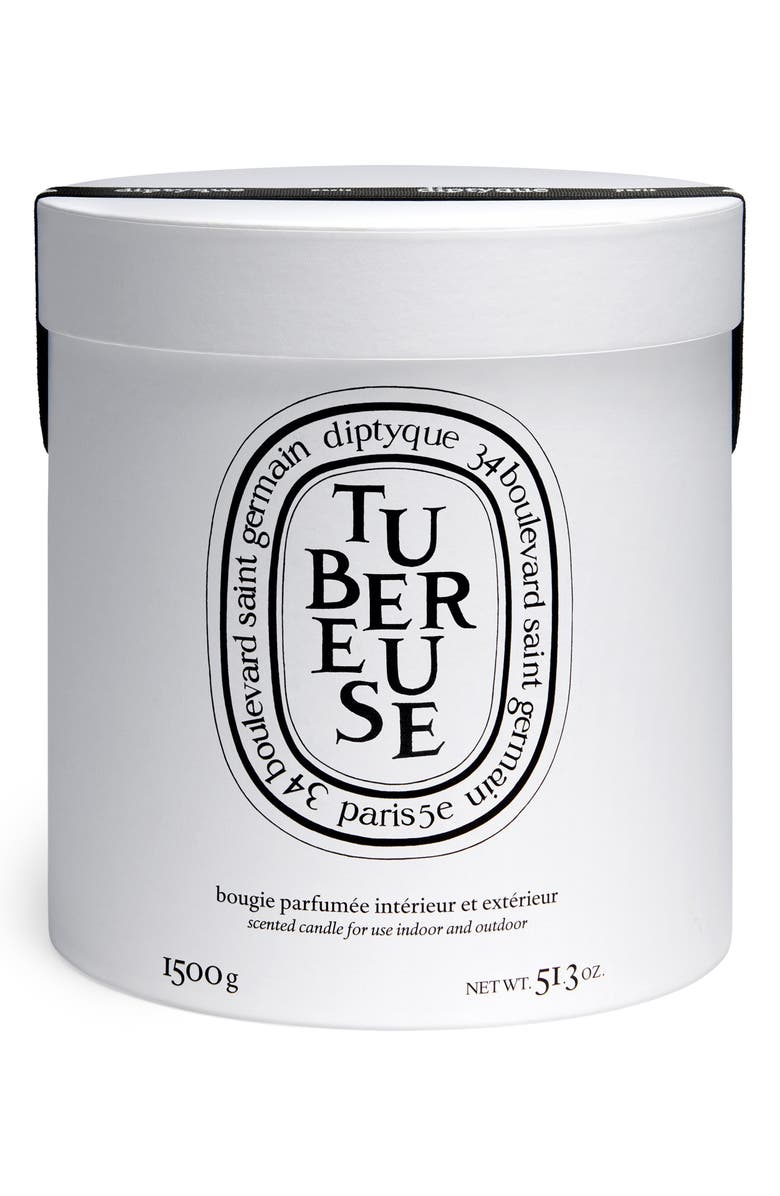 Diptyque Tubéreuse (Tuberose) Extralarge Scented Candle, Alternate, color, Red Vessel