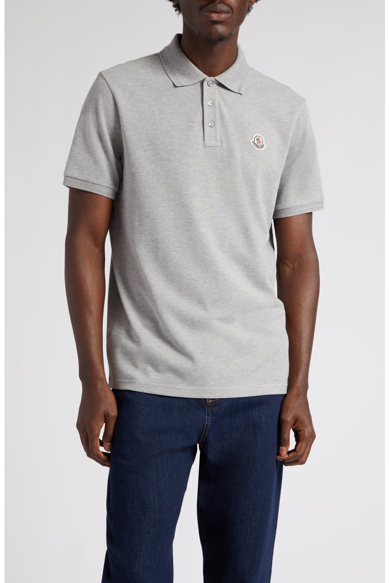 Maglia Short Sleeve Cotton Polo, Main, color, GREY