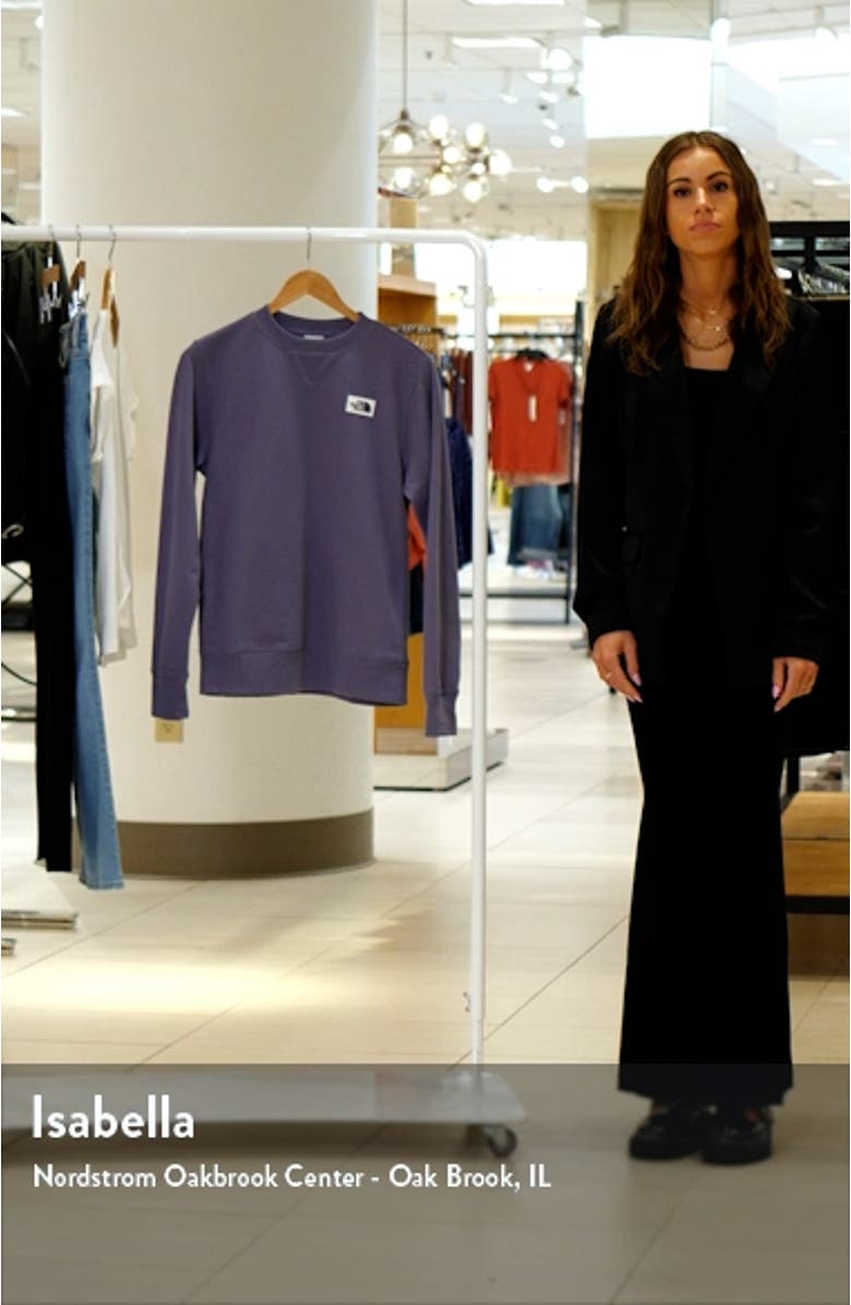 Heritage Patch Crewneck Sweatshirt, sales video thumbnail