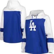 PROFILE Women's Royal Los Angeles Dodgers Plus Size Colorblock Pullover Hoodie