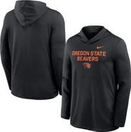 Nike Men's Nike Black Oregon State Beavers 2025 Sideline Dri-FIT Long Sleeve Hoodie T-Shirt
