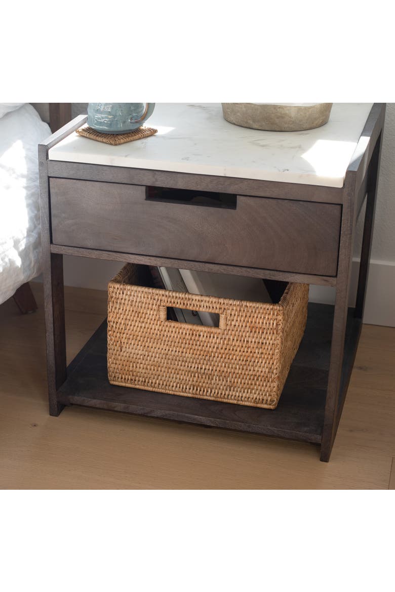 Artifacts Rattan Square Storage Basket With Handles, Alternate, color, Honey Brown