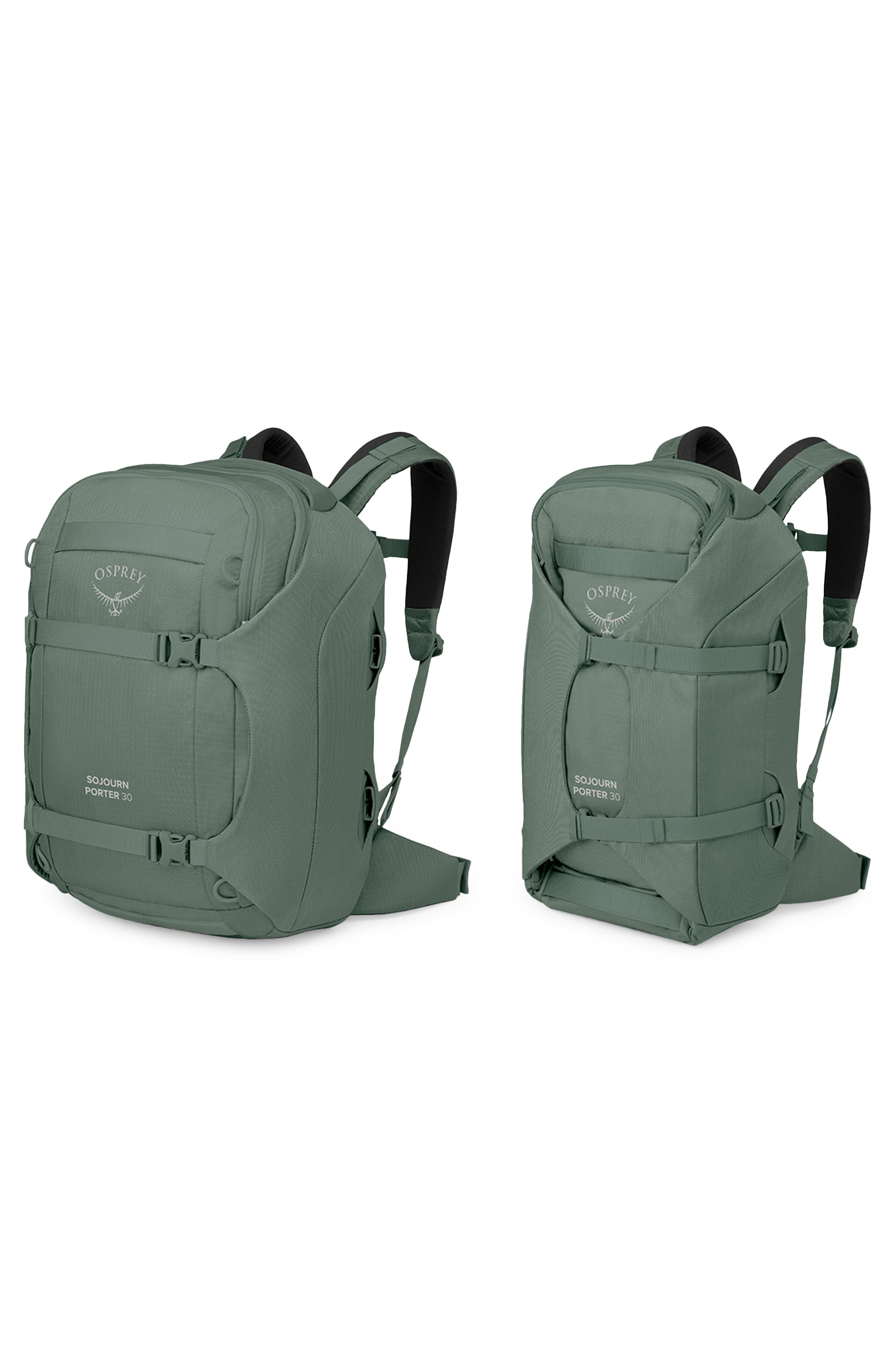 Sojourn Porter 30-Liter Recycled Nylon Travel Pack, Alternate, color, KOSERET GREEN