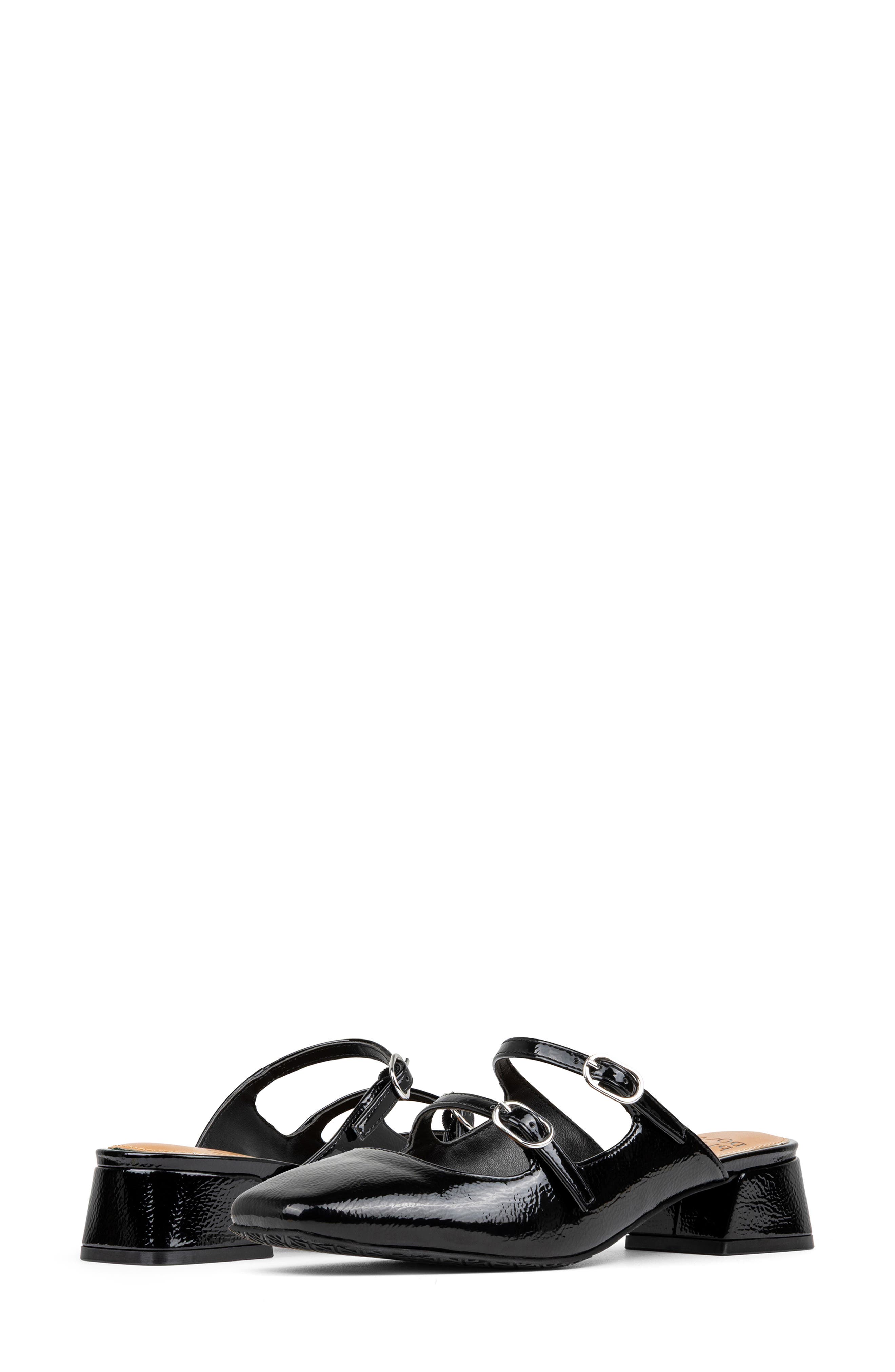 Donald Pliner Tria Double Strap Mule, Alternate, color, Black