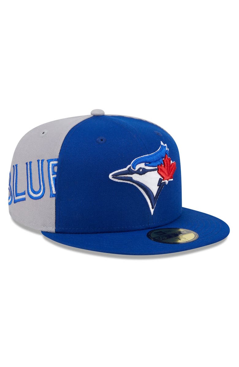 New Era Men's New Era Royal/Gray Toronto Blue Jays Gameday Sideswipe 59FIFTY Fitted Hat, Main, color, 