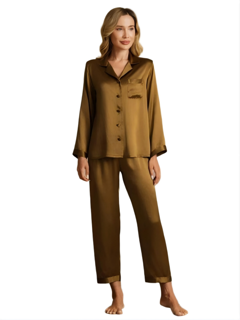 Pure Silk Long Sleeve Pajamas