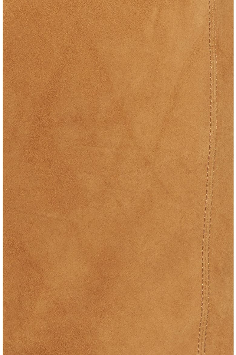 Suede A-Line Miniskirt, Alternate, color, TAN SAHARA