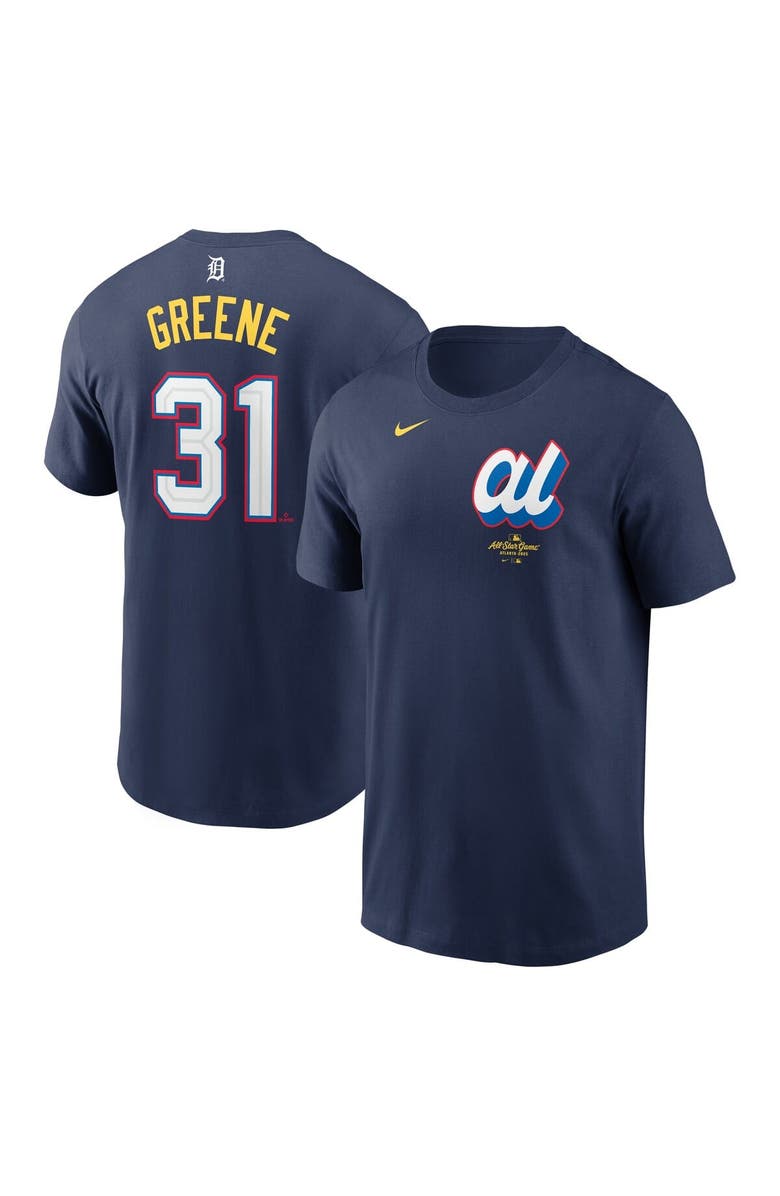 Nike Men's Nike Riley Greene Navy American League 2025 All-Star Edition Name & Number T-Shirt, Main, color, 