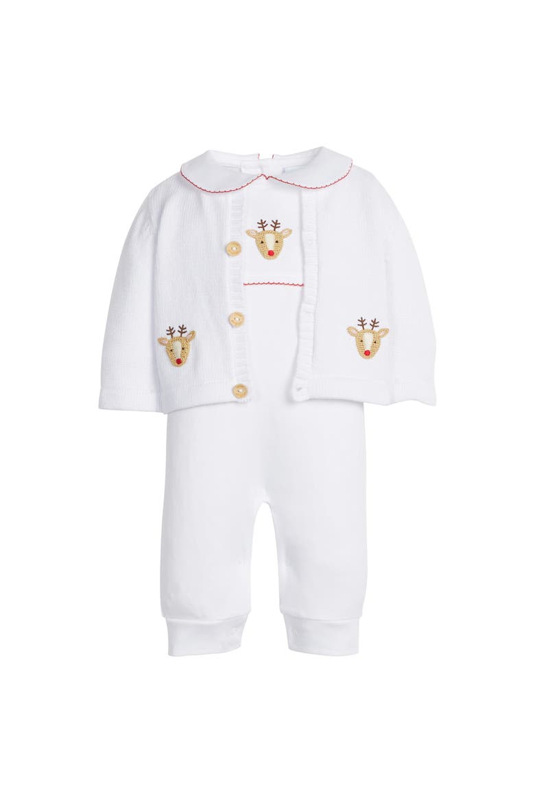 Kids' Crochet Cardigan, Alternate, color, Reindeer