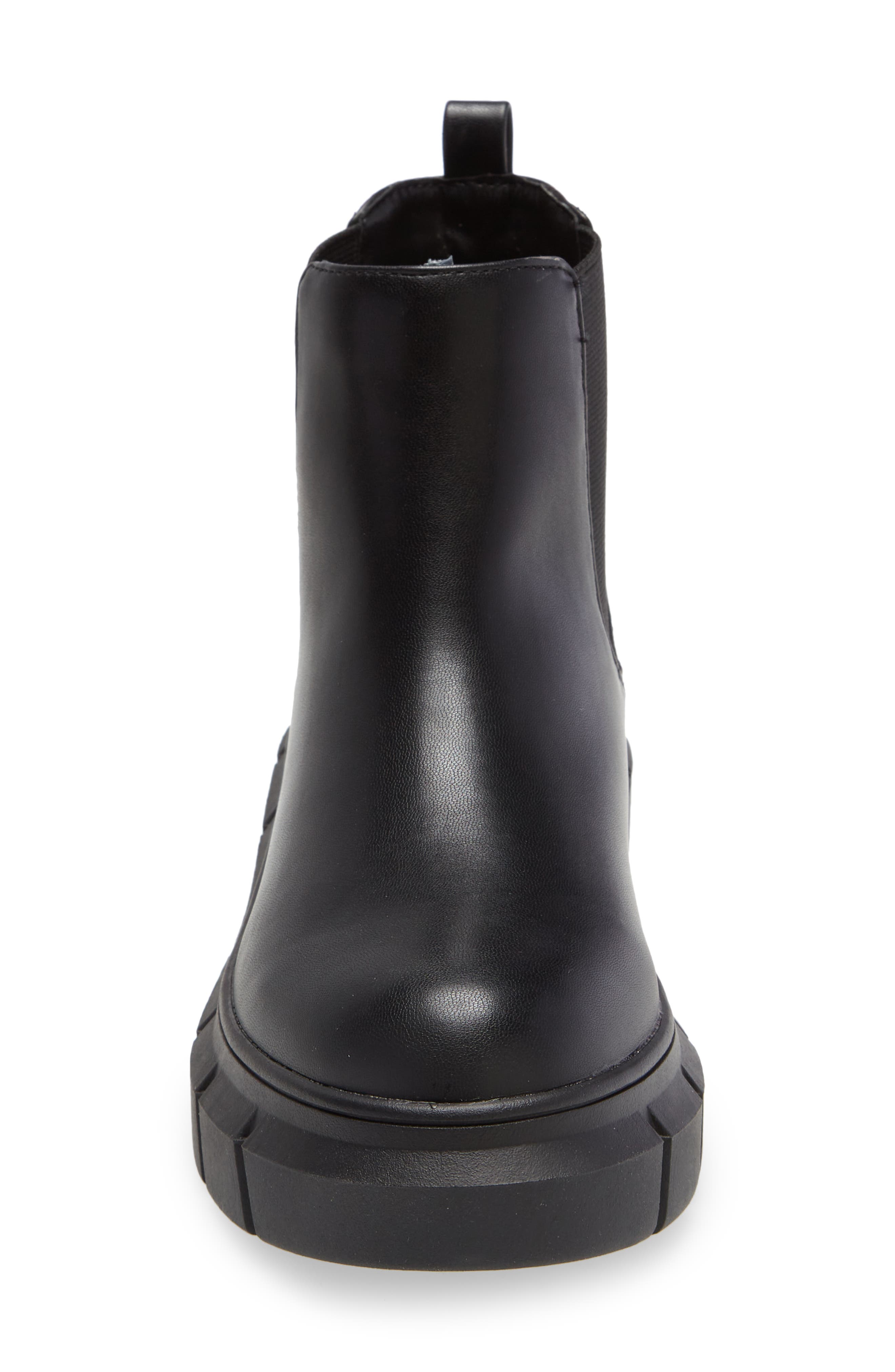 Niya Lug Sole Chelsea Boot, Alternate, color, BLACK