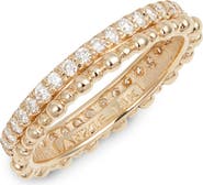 Anzie Dew Drop Pavé Diamond Double Eternity Band