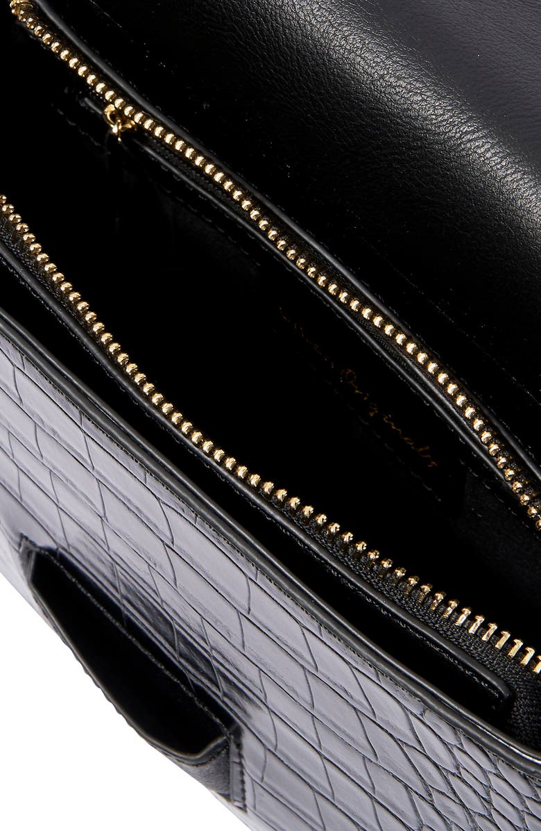 Urban Originals Darling Baby Croc Embossed Vegan Leather Crossbody Bag, Alternate, color,