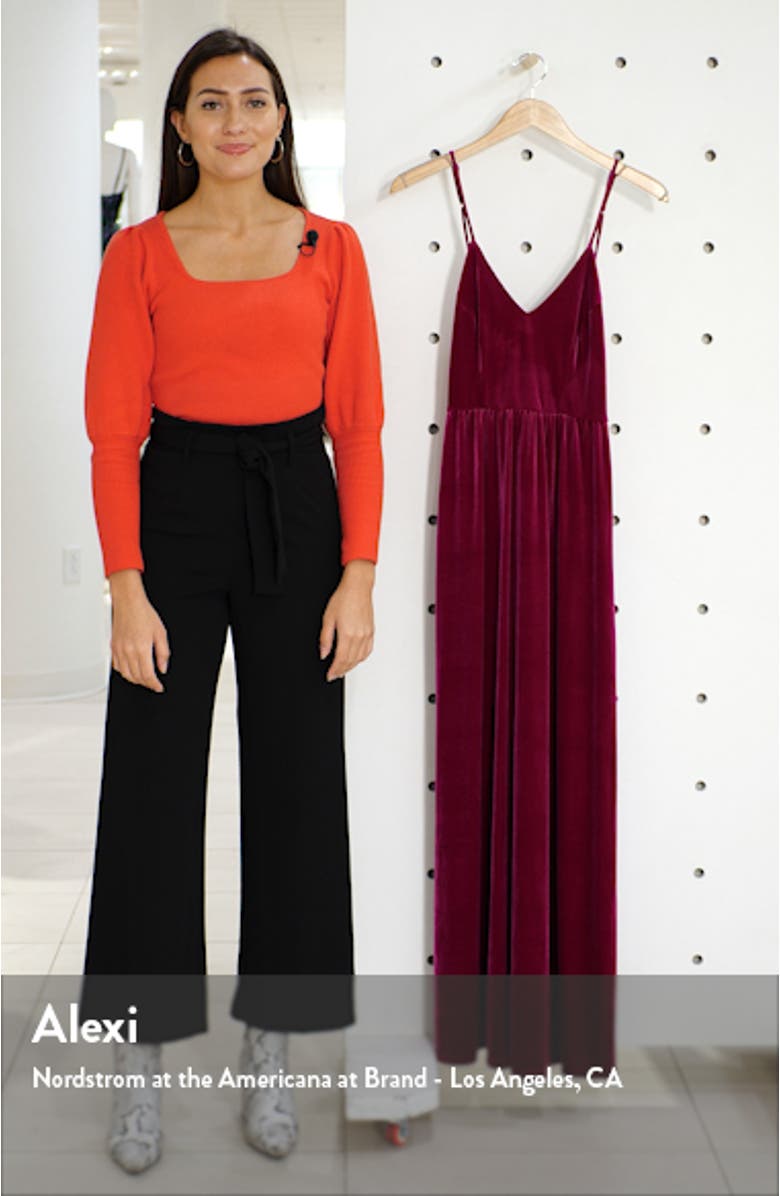 Final Song Strappy Back Velvet Gown, sales video thumbnail