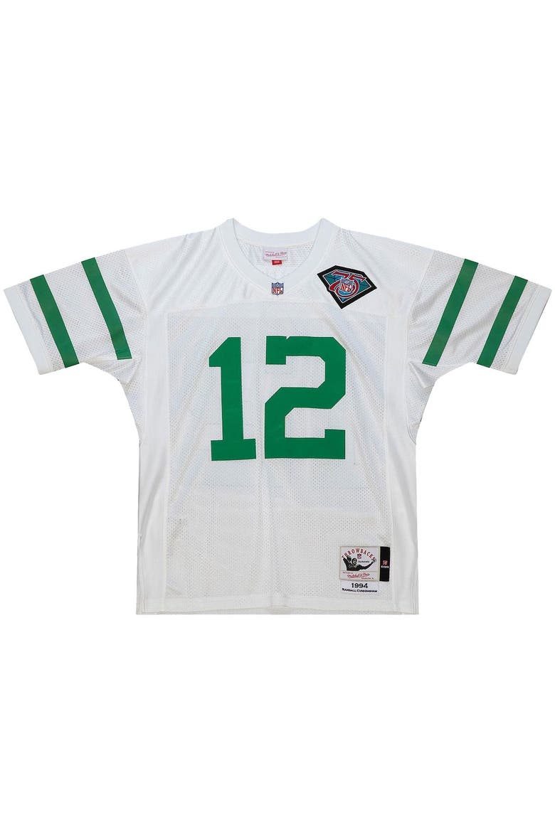 Men's Mitchell & Ness Randall Cunningham White Philadelphia Eagles 1994 Authentic Throwback Retired Player Jersey, Alternate, color, White