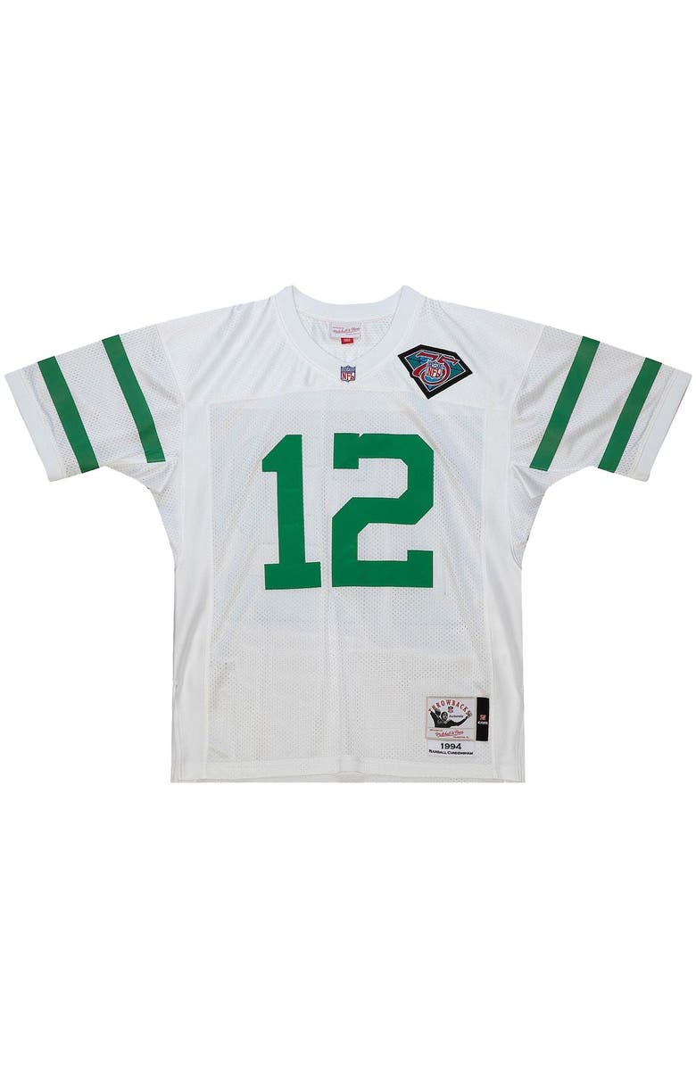 Mitchell & Ness Men's Mitchell & Ness Randall Cunningham White Philadelphia Eagles 1994 Authentic Throwback Retired Player Jersey, Alternate, color, White