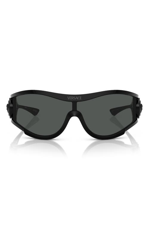 Versace Medusa-plaque Pilot-frame Sunglasses In Black