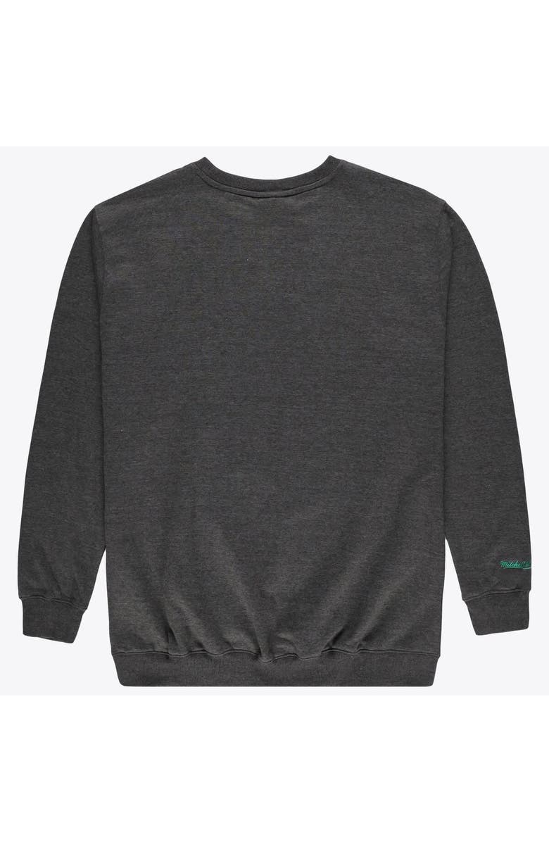 Mitchell & Ness Men's Mitchell & Ness Heather Charcoal Milwaukee Bucks Hardwood Classics Big & Tall Crewneck Sweatshirt, Alternate, color, Heather Charcoal