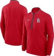 Nike Men's Nike Red St. Louis Cardinals Dri-FIT Victory Half-Zip Pullover