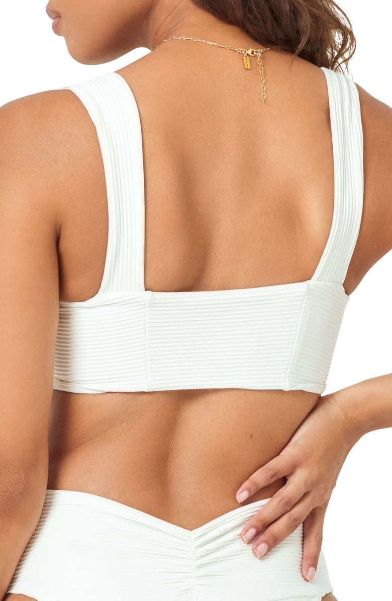 LSPACE Marlee Bikini Top, Alternate, color, Cream