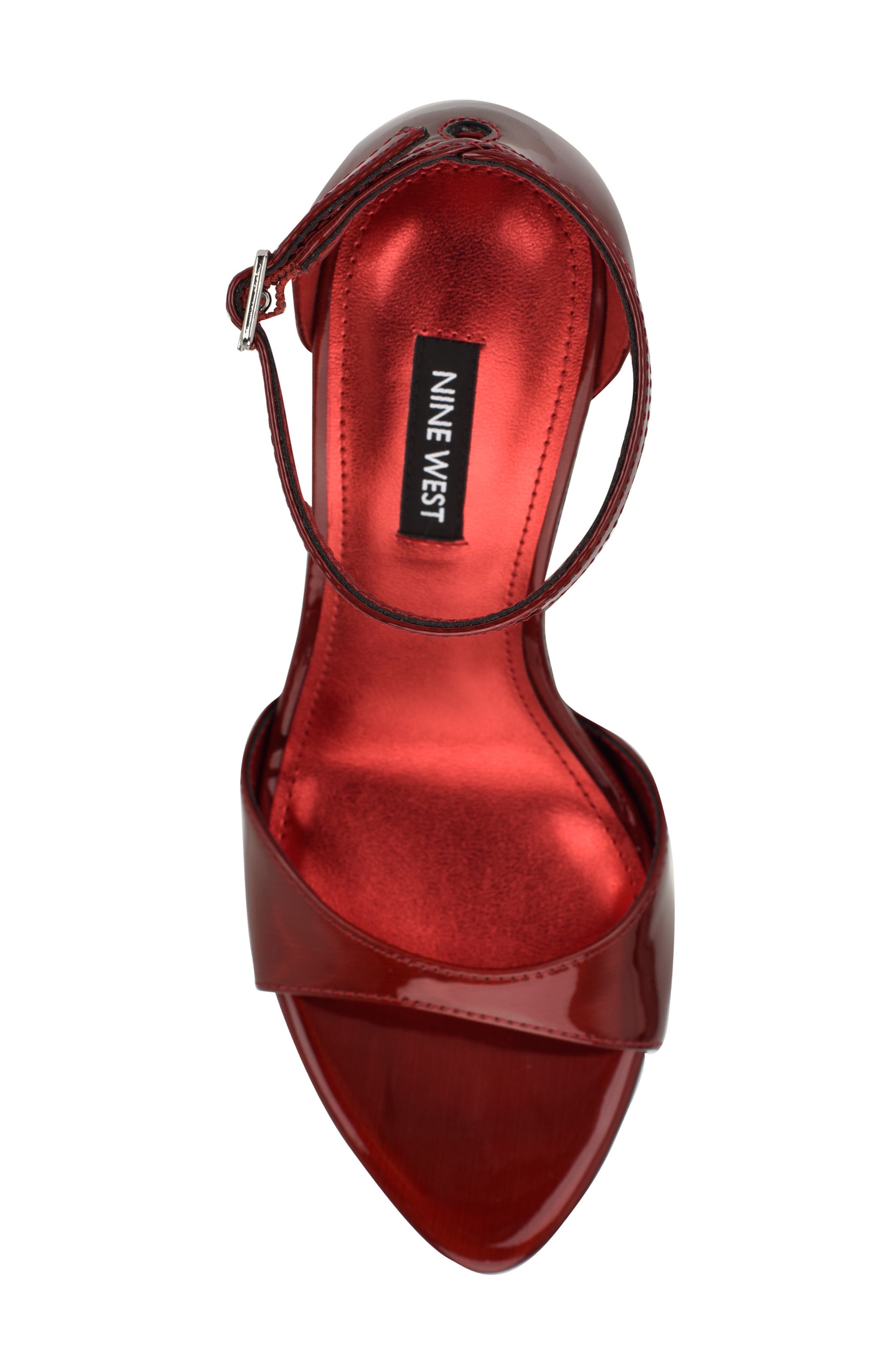 Serven Ankle Strap Sandal, Alternate, color, DARK RED 600