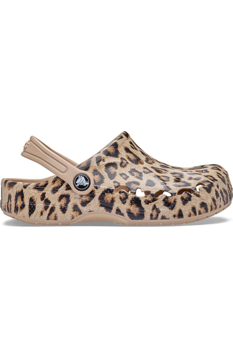 CROCS Kids' Baya Print Clog, Alternate, color, Gold Leopard