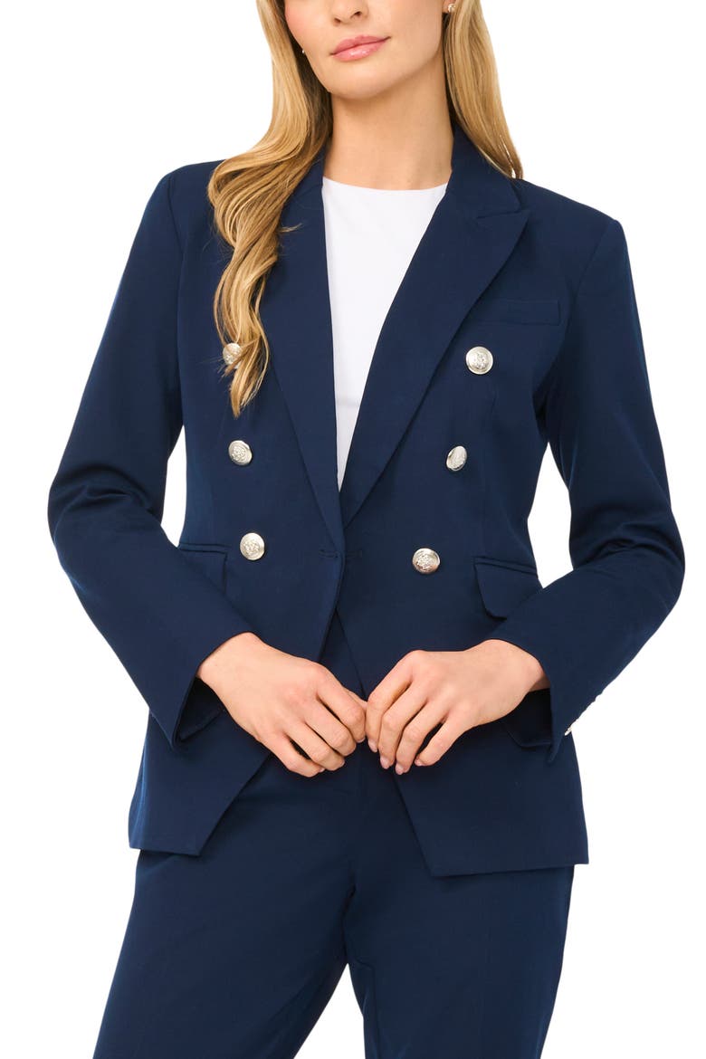 Double Breasted Blazer, Main, color, CLASSIC NAVY