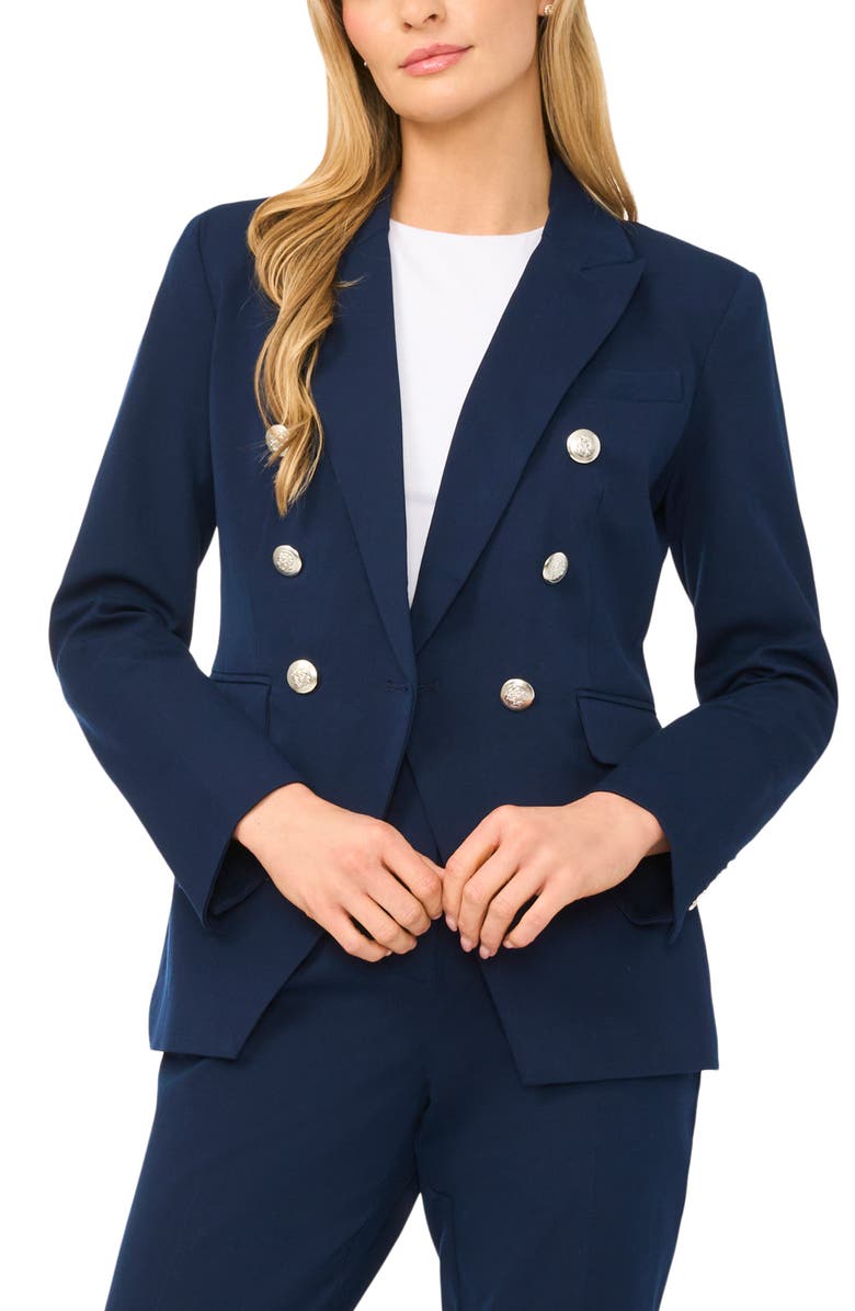 Halogen<sup>®</sup> Double Breasted Blazer, Main, color, Classic Navy