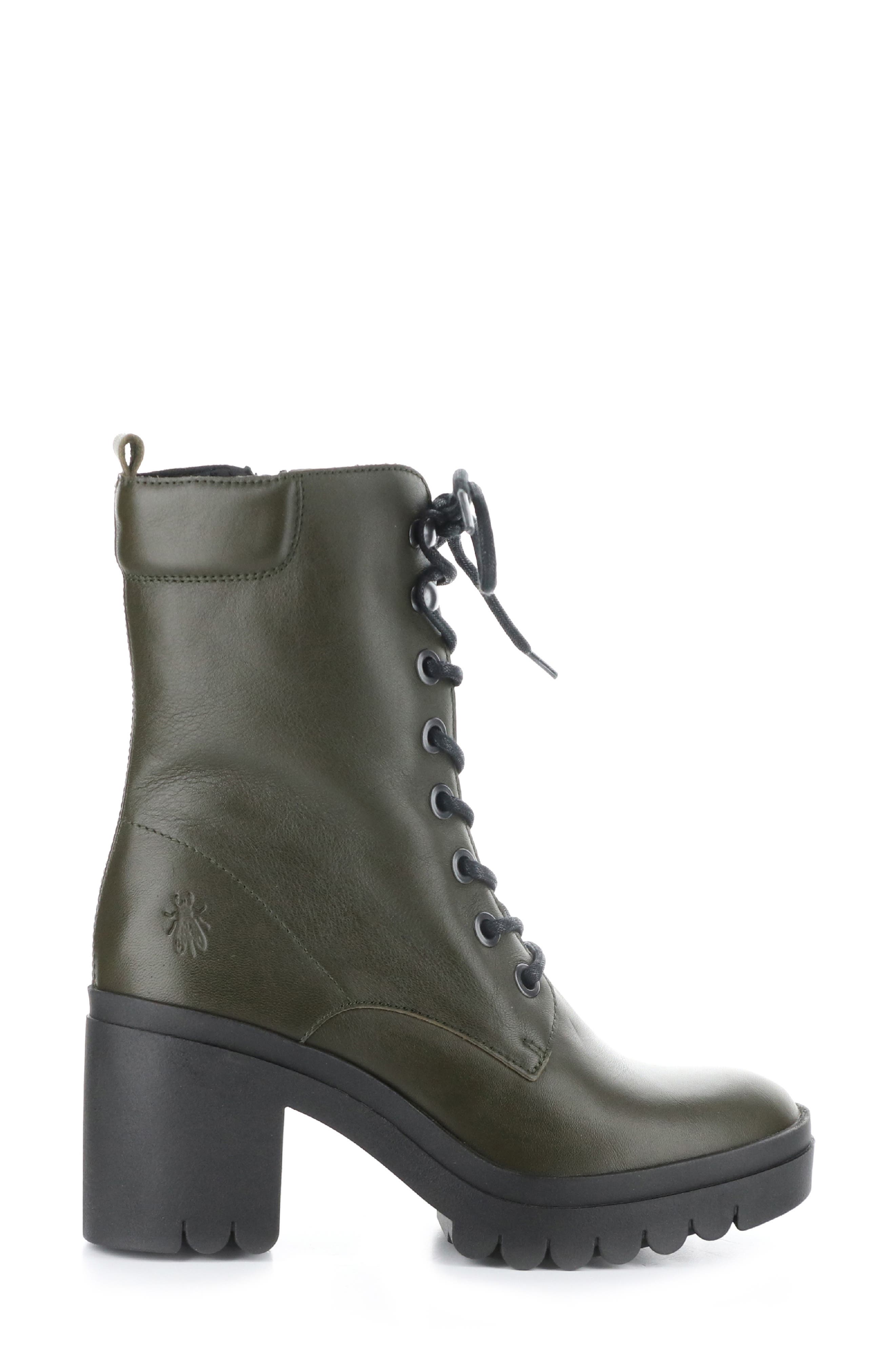 Fly London Tiel Combat Boot, Alternate, color, 012 Military Dublin