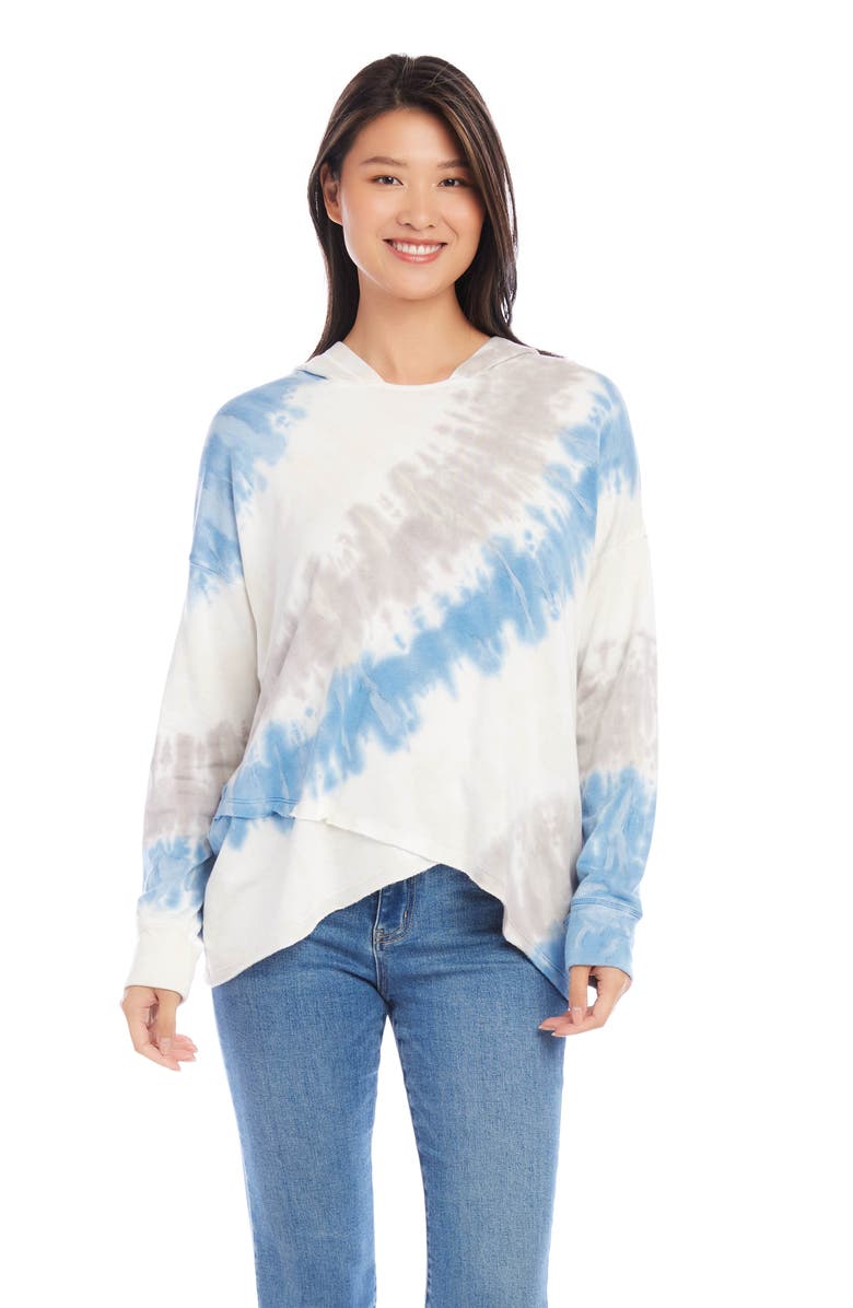 Karen Kane Asymmetric Hem Hoodie, Alternate, color,