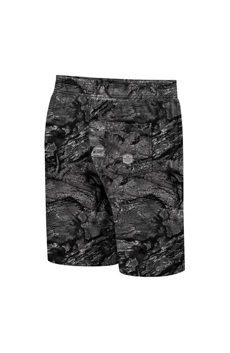 COLOSSEUM Men's Colosseum Charcoal Kansas State Wildcats Realtree Aspect Ohana Swim Shorts, Alternate, color, Charcoal