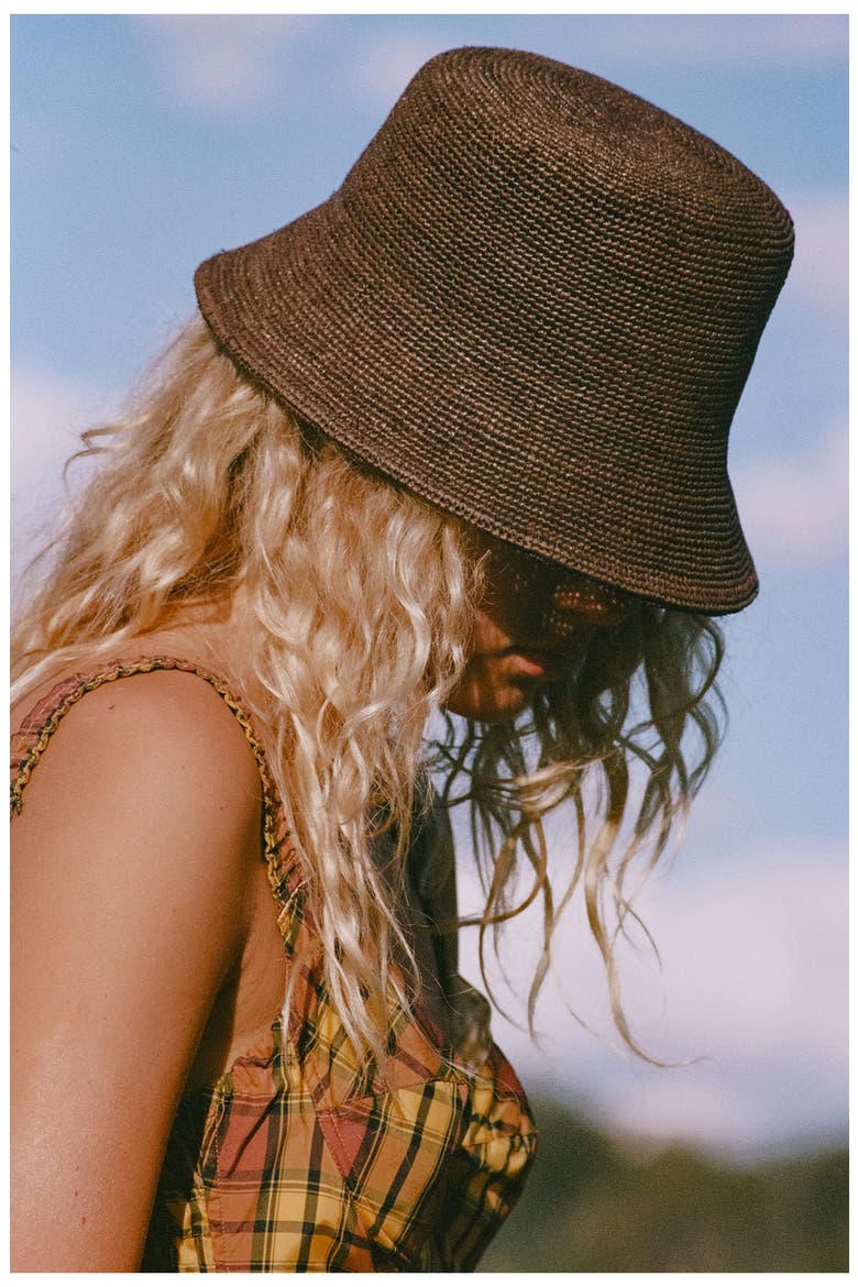 The Inca Raffia Bucket Hat, Alternate, color, COCO