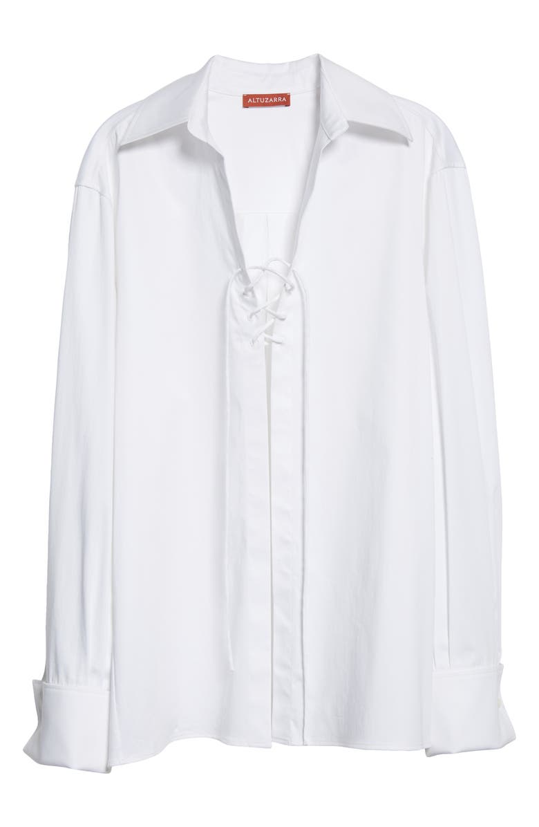 Altuzarra Deka Stretch Poplin Shirt, Alternate, color,