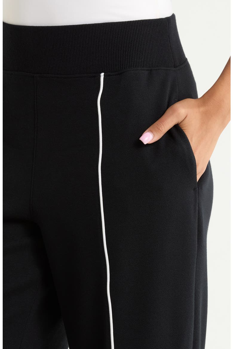 Airpiqué Straight Leg Pants, Alternate, color, VERY BLACK