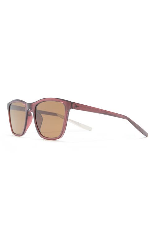 Nike 53mm Stint Rectangle Sunglasses In Pueblo Brown