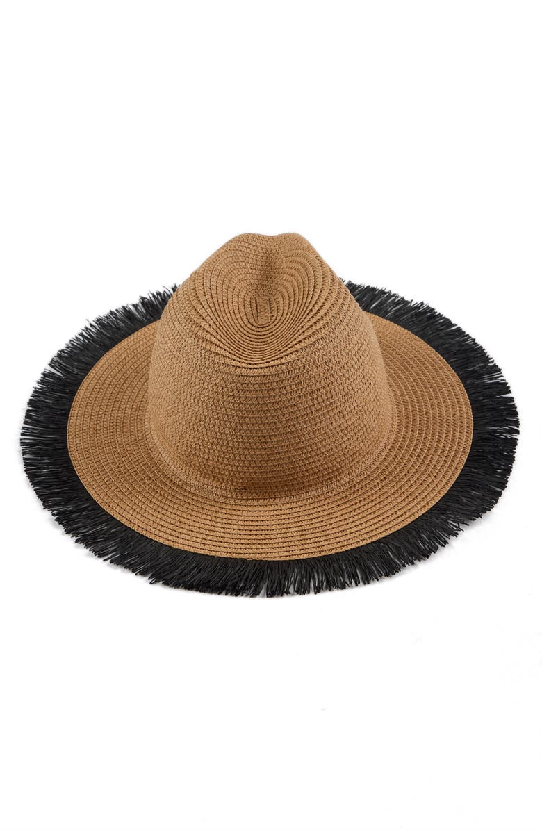 Eugenia Kim Courtney Packable Straw Fedora, Alternate, color, 