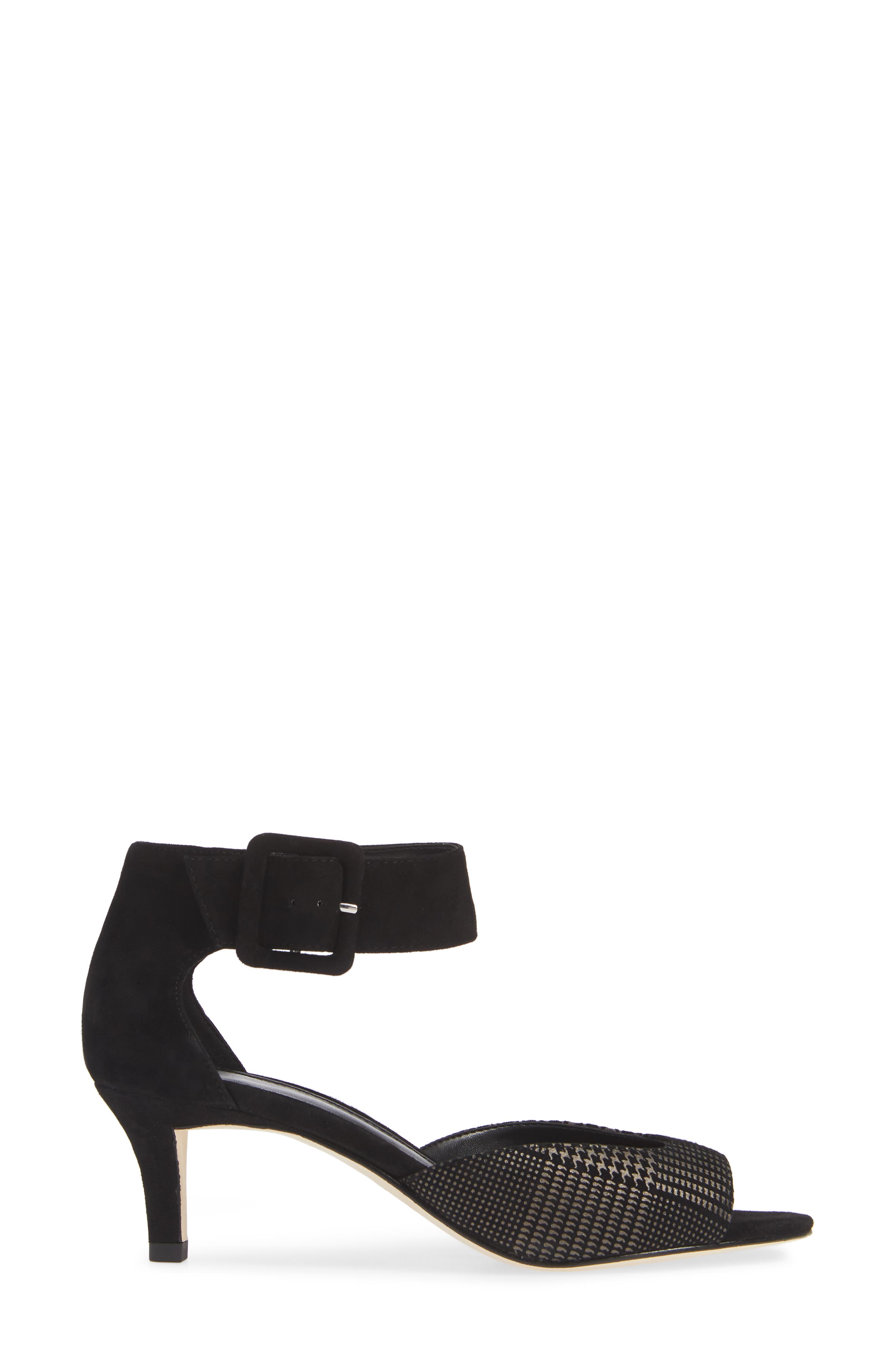 Berlin Sandal, Alternate, color, BLACK PATTERN SUEDE