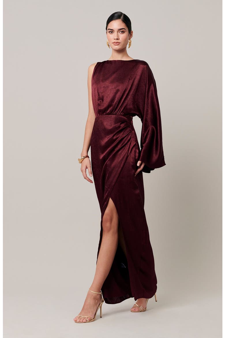 Harlow Maxi Dress, Alternate, color, Burgundy