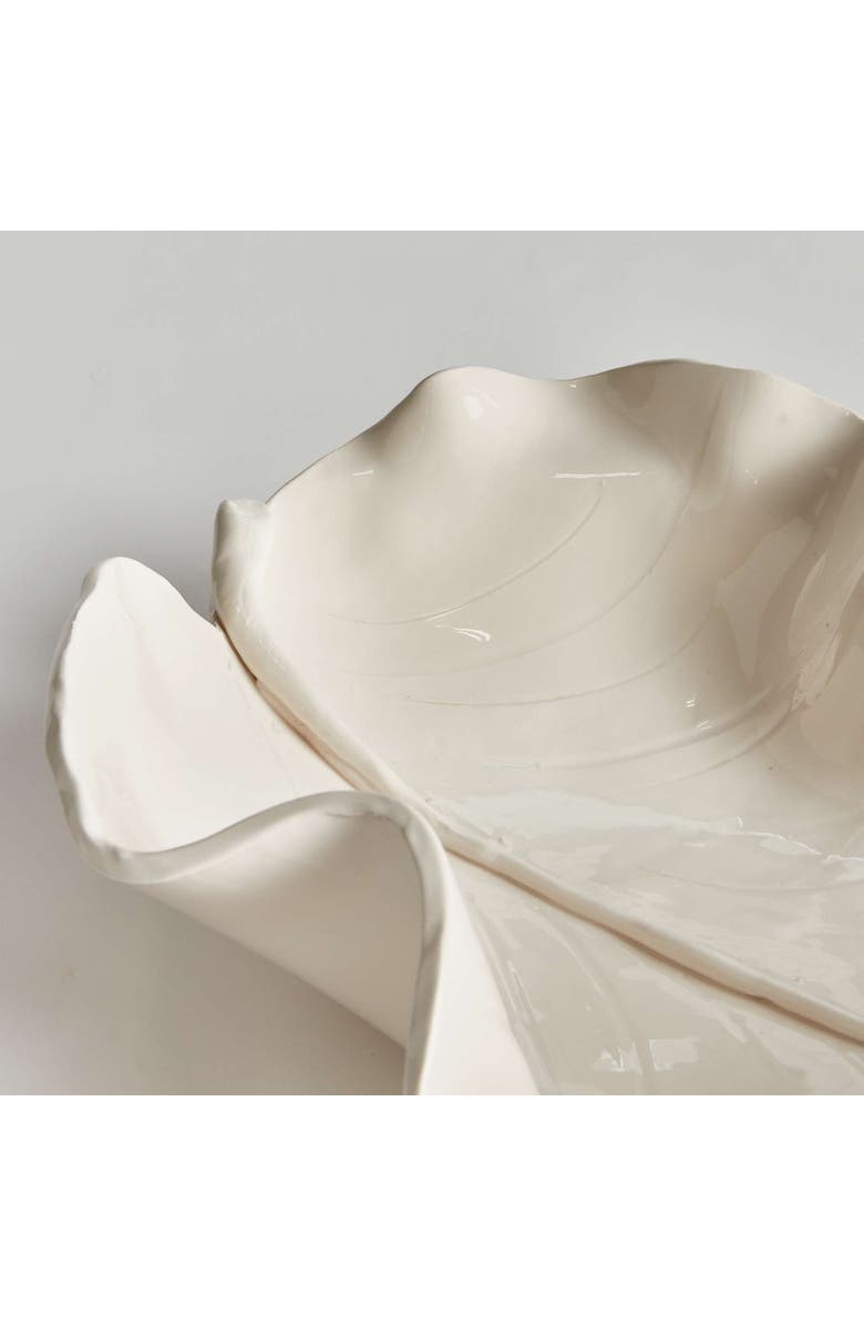 Napa Home & Garden Moricento Leaf Sculpture, Alternate, color, White