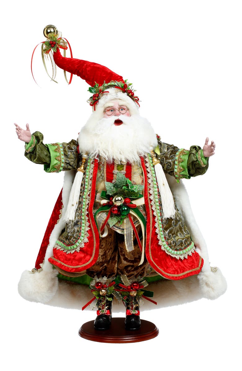 Mark Roberts Holly and Ivy Santa, Main, color, Red