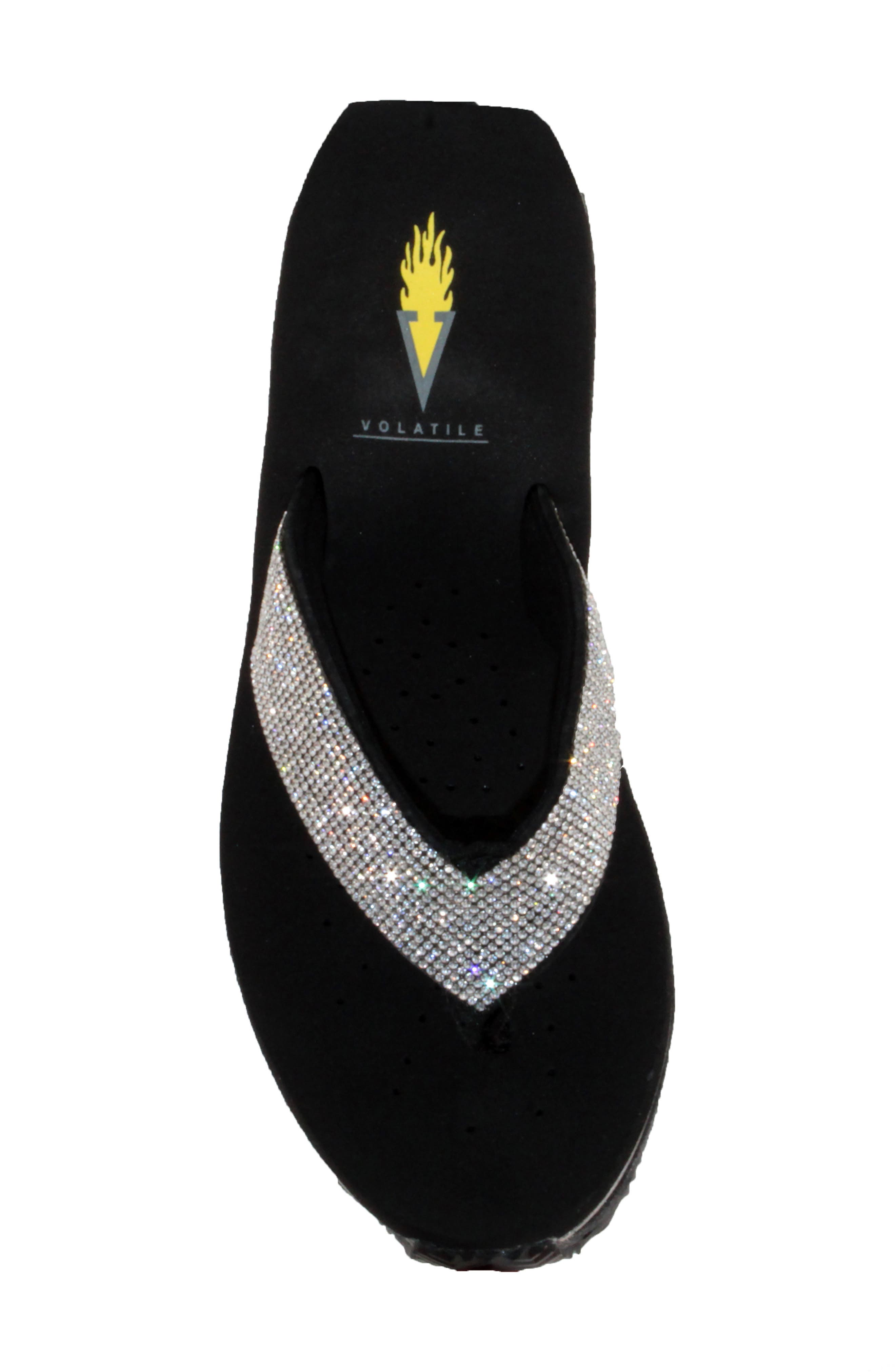 Volatile Glimpse Wedge Flip Flop, Alternate, color, 