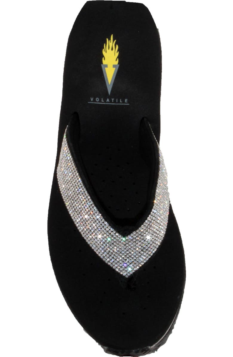 Volatile Glimpse Wedge Flip Flop, Alternate, color,