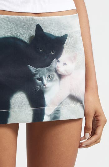 Ashley Williams Kitten Trio Miniskirt | Nordstrom