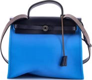 Pre-Owned Hermes Herbag Zip Leather and Toile 31