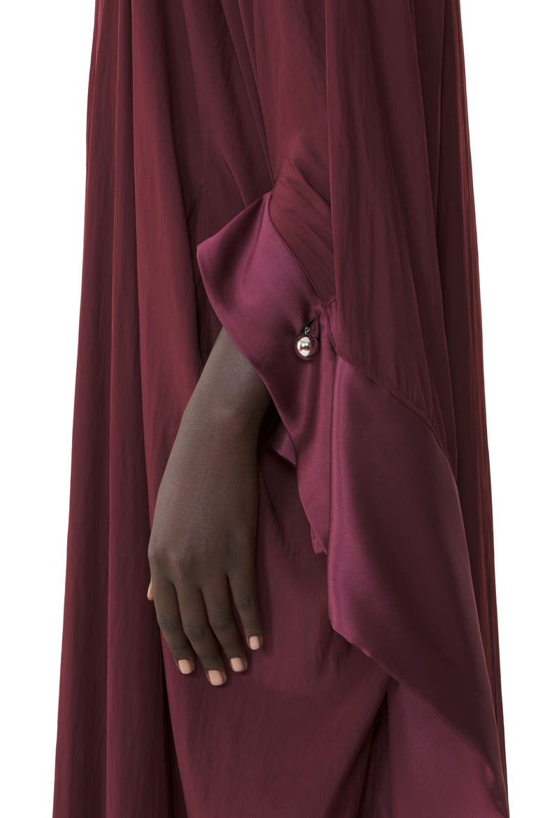 Full-Length Charmeuse Dress, Alternate, color, Garnet