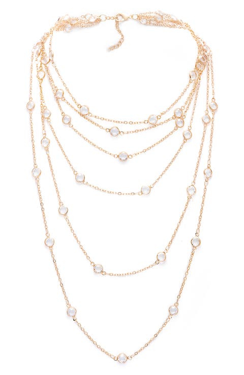 Crystal Layered Necklace